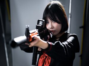 anime girl dark pfp
