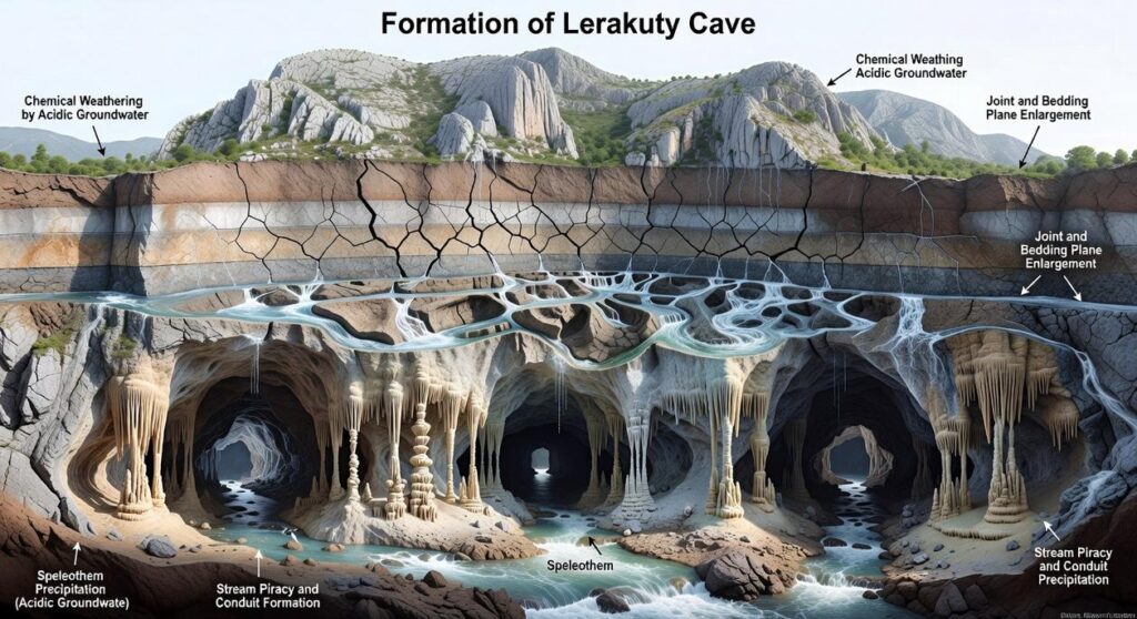 how lerakuty cave formed
