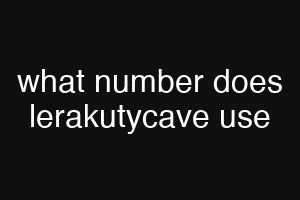 what number does lerakutycave use